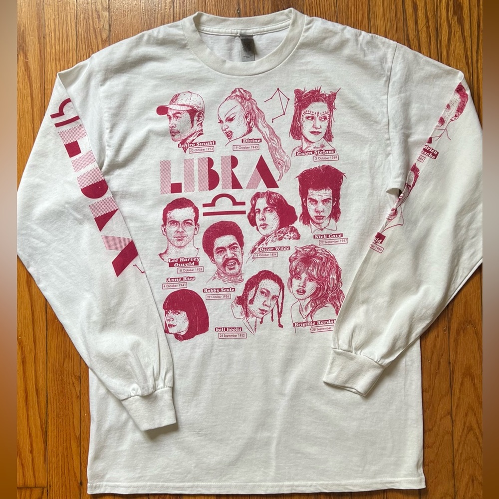 “Libra” Long Sleeved T-shirt | Adam Villacin Design | Men’s Medium